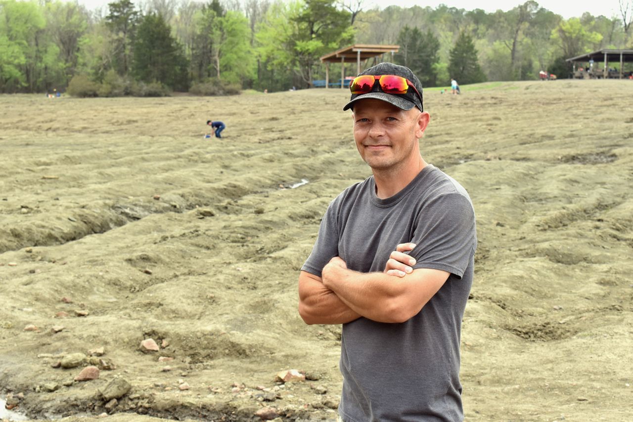 Adam Hardin has spent more than a decade looking for diamonds at the park. His sustained efforts paid off big in April.