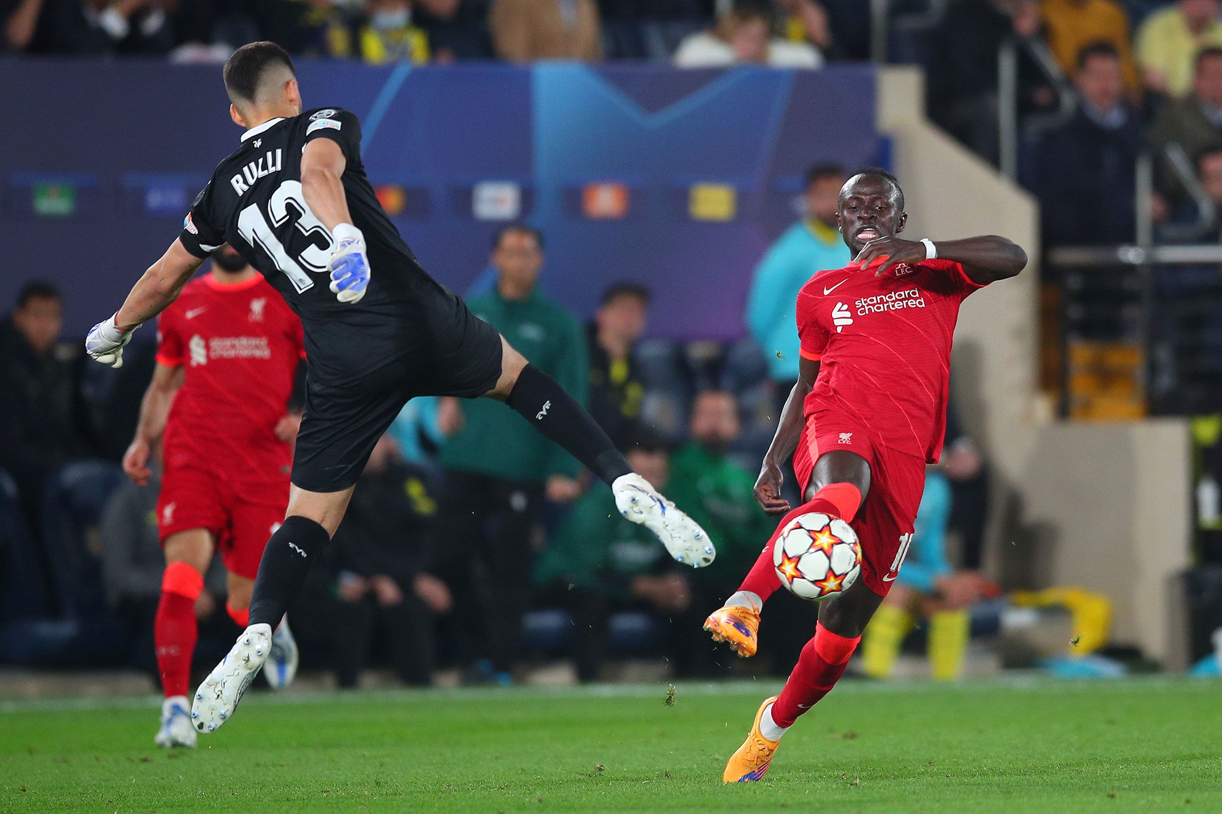 Villarreal, Spain. . 03rd May, 2022. Luis Diaz of Liverpool FC celebrates a  goal during the UEFA Champions League Semi Final Leg Two match between  Villarreal and Liverpool FC at Estadio de