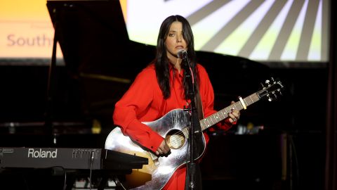 Sharon Van Etten performs at the 2020 Sundance Film Festival's "Celebration of Music in Film" concert at The Shop on January 25, 2020, in Park City, Utah. 