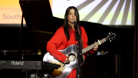 Sharon Van Etten performs at the 2020 Sundance Film Festival's "Celebration of Music in Film" concert at The Shop on January 25, 2020, in Park City, Utah.