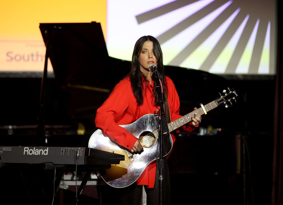 Sharon Van Etten performs at the 2020 Sundance Film Festival's "Celebration of Music in Film" concert at The Shop on January 25, 2020, in Park City, Utah. 
