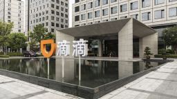 Signage at the Didi Global Inc. offices in Hangzhou, China, on Monday, Aug. 2, 2021. 