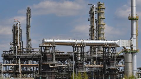 The PCK oil refinery in Schwedt, Germany, owned by Rosneft, Russia. 