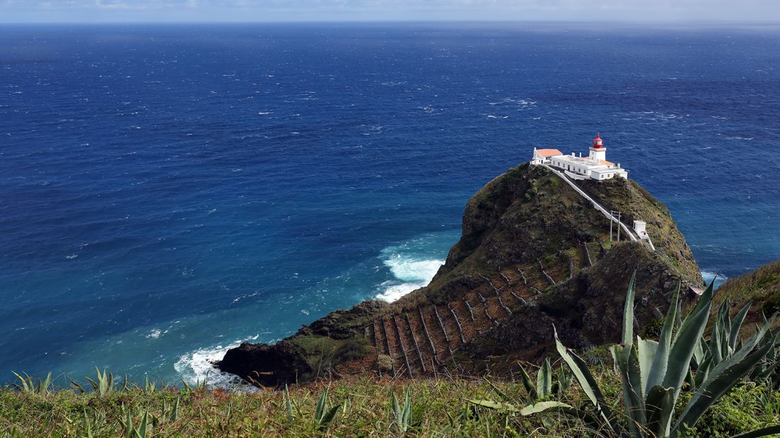 <strong>Santa Maria: </strong>The Farol de Goncalo Velho Lighthouse provides a dramatic view on the island of Santa Maria.