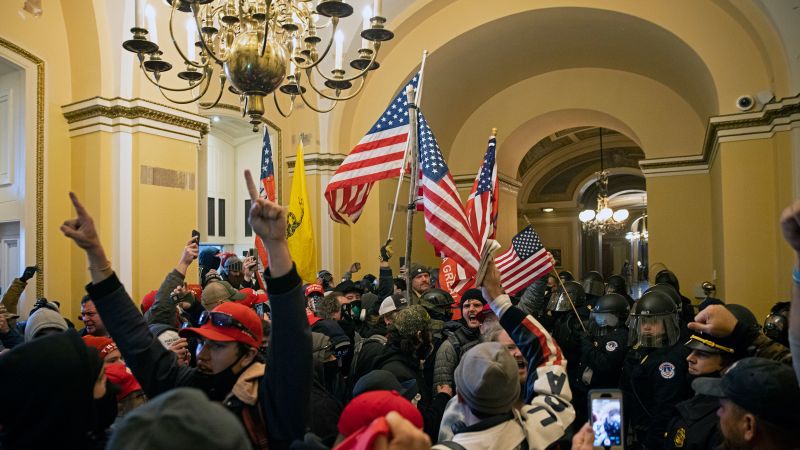 Top Oath Keepers member says he overheard extremist group’s leader trying to connect with Trump after US Capitol riot