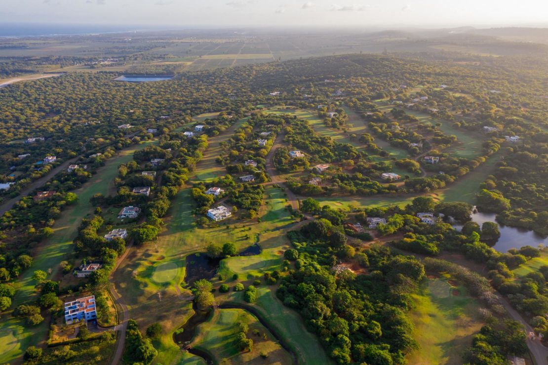 Vipingo Ridge from the sky.