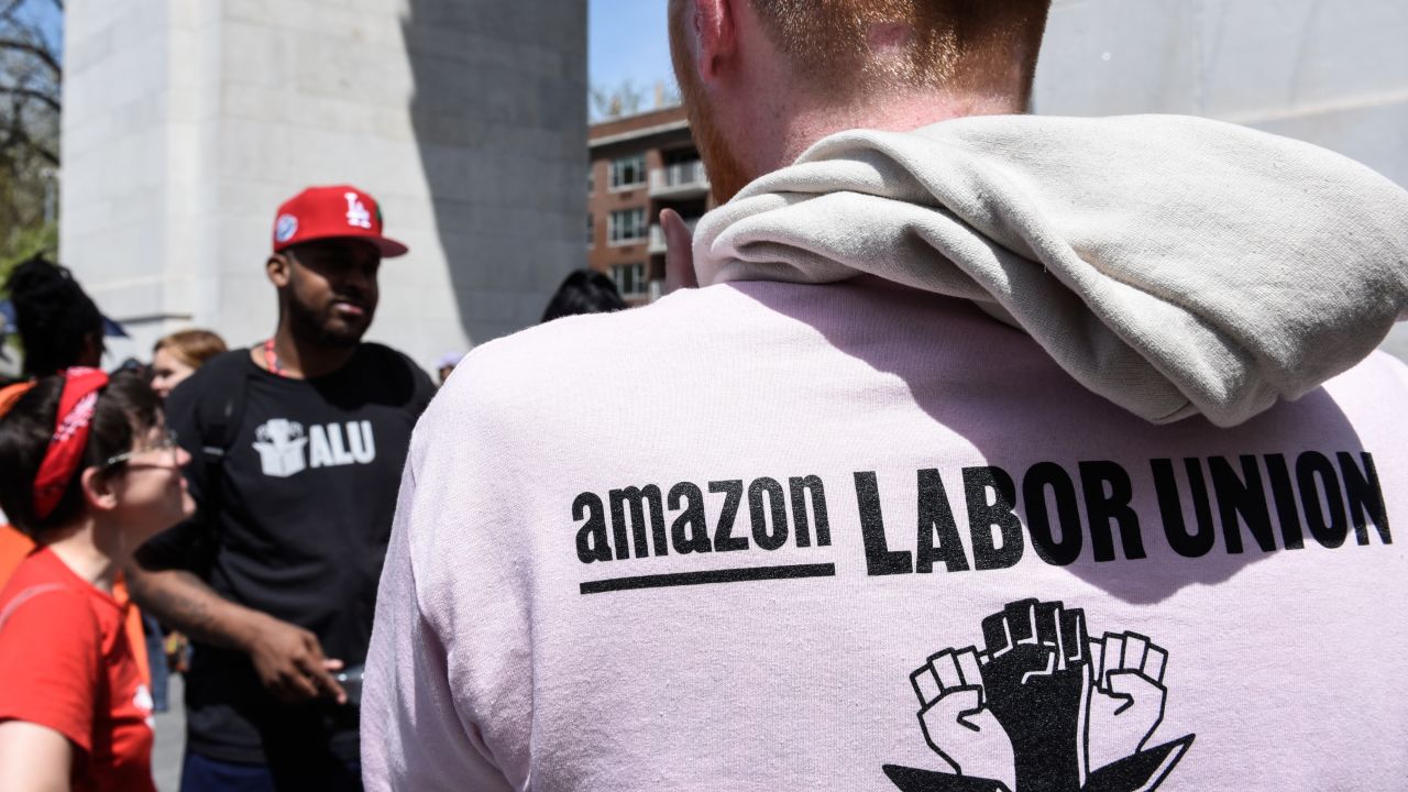 Workers voted to unionize an Amazon distribution center in 2022. Yet this, and other high-profile union wins in the year, weren't the major driver behind a jump in union membership during the year.