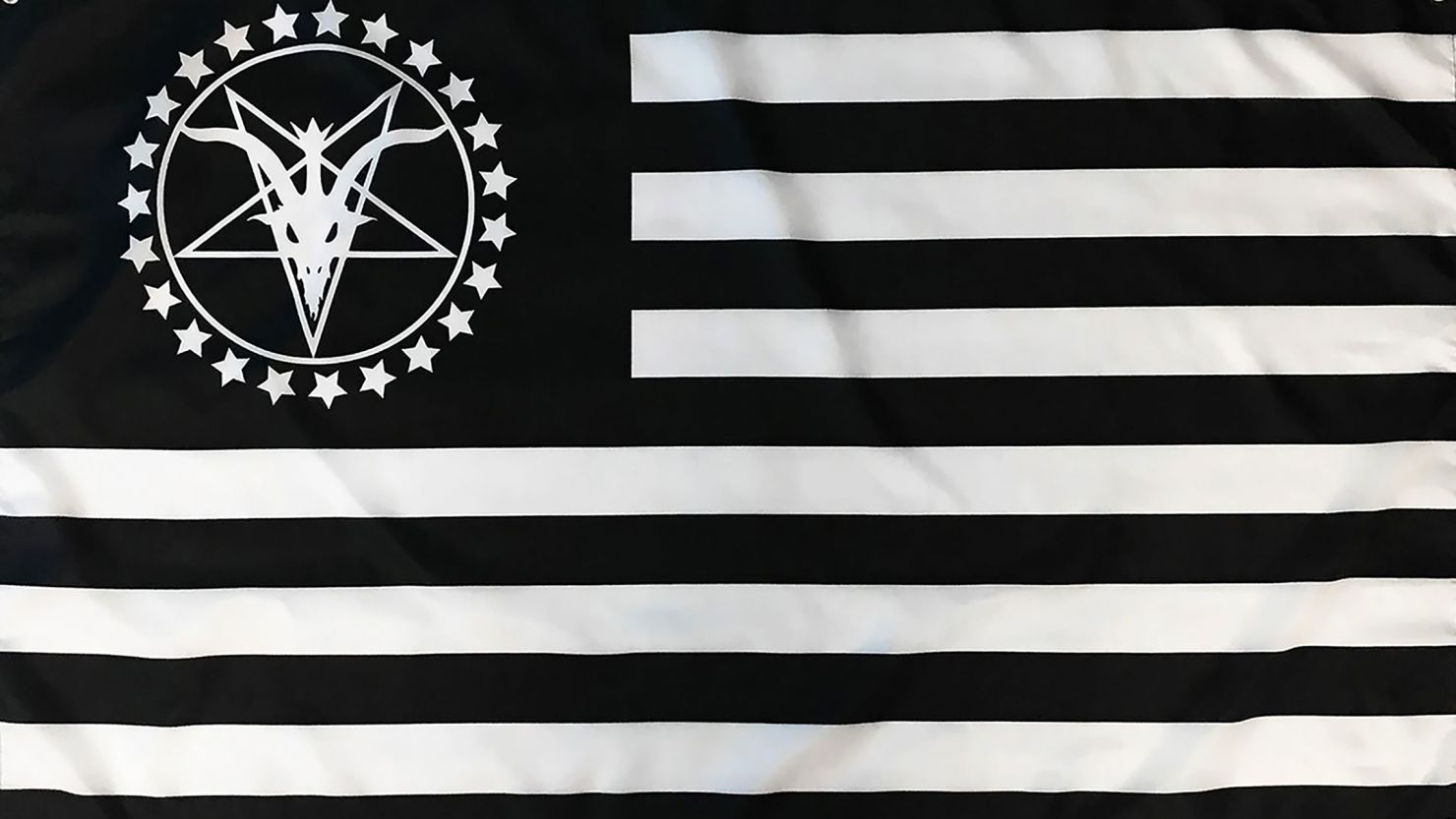 Pictured is one of a number of flags The Satanic Temple sells on its website. The Satanic Temple is requesting that Boston fly one of its flags following a Supreme Court ruling this week. Its request did not specify which it would use.
