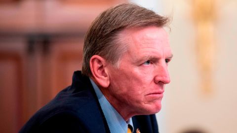 Rep. Paul Gosar is seen during a House Natural Resources Committee hearing.