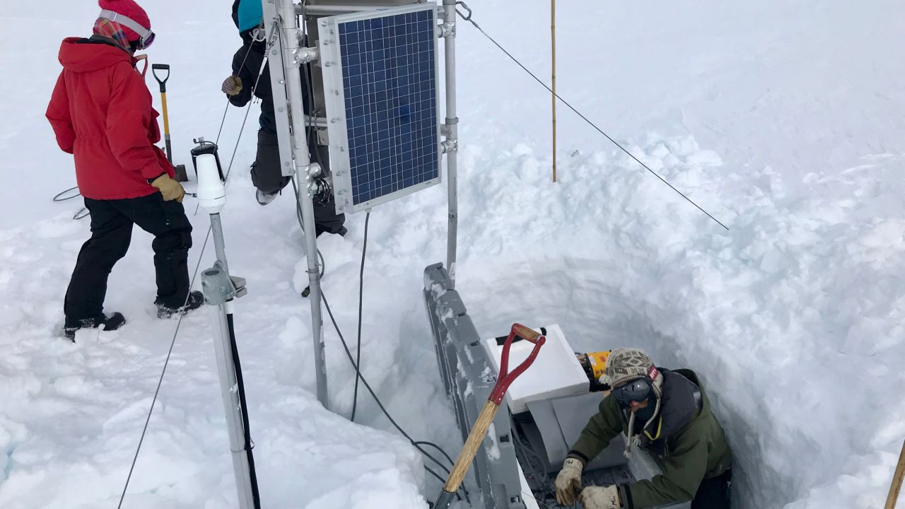 The team of researchers spent six weeks in Antarctica. 