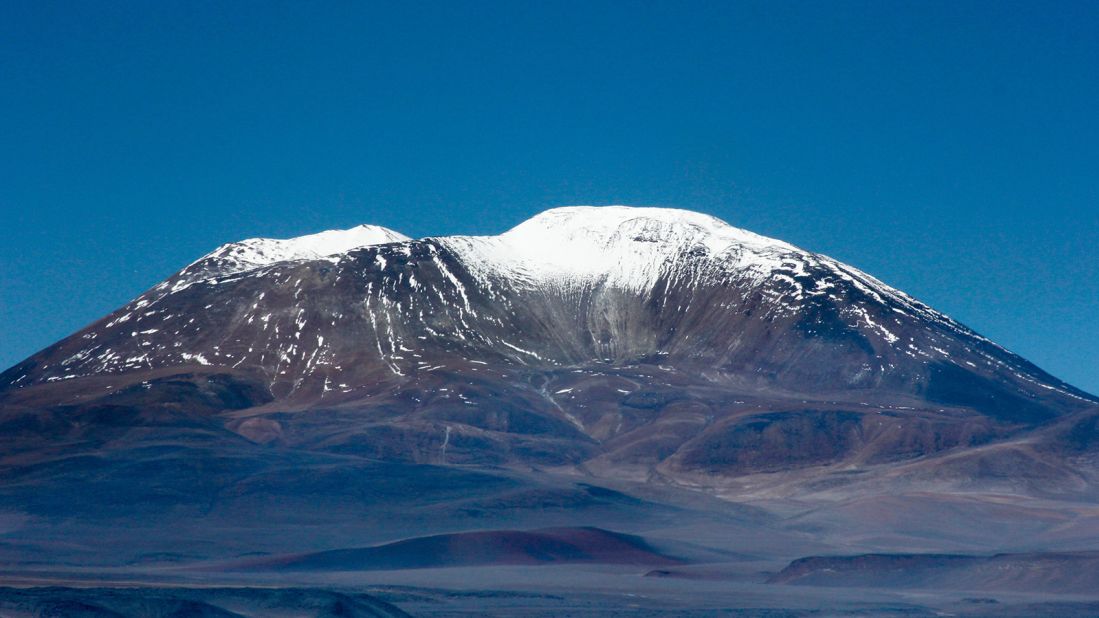 <strong>Ojos del Salado:</strong> With a name that means "Salty Eyes" in Spanish, this is the world's highest volcano. <strong>Continent:</strong> South America. <strong>Elevation:</strong> 22,615 ft.