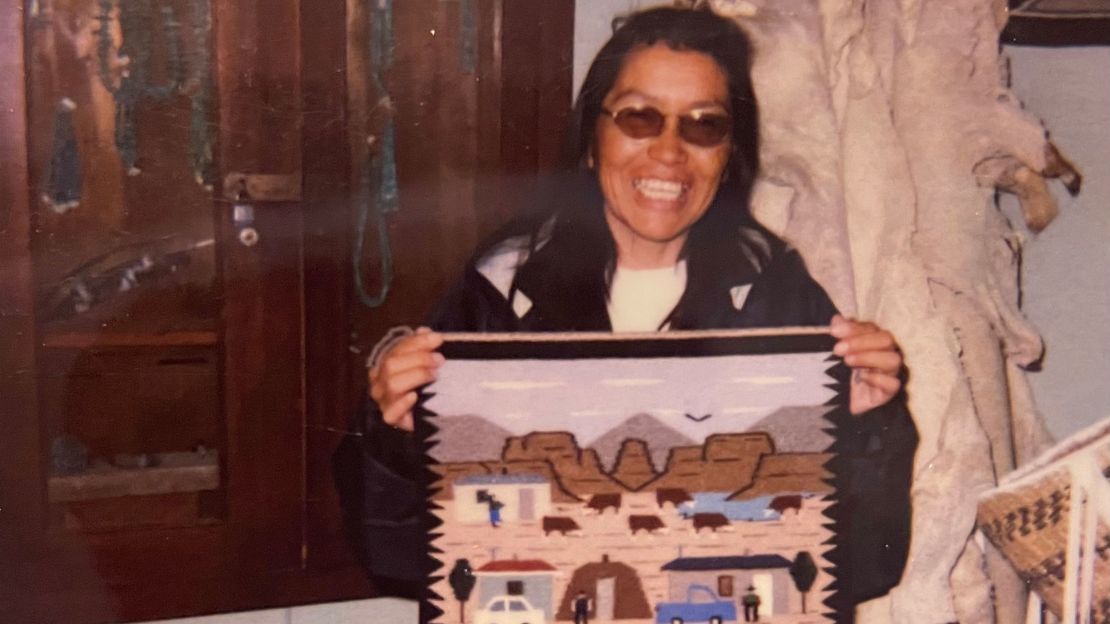 Ella Mae Begay, 62, lived in a remote area of Navajo Nation and was known for creating picturesque scenes within her rugs.