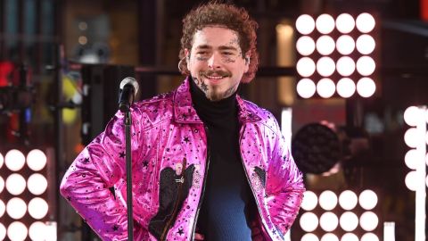 Post Malone performs during the Times Square New Year's Eve 2020 celebration on December 31, 2019 in New York City. 