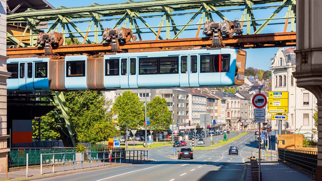 <strong>First of its kind: </strong>Active since 1901, the Schwebebahn is the oldest electric elevated railway with hanging cars in the world, and one of only a few of its kind.