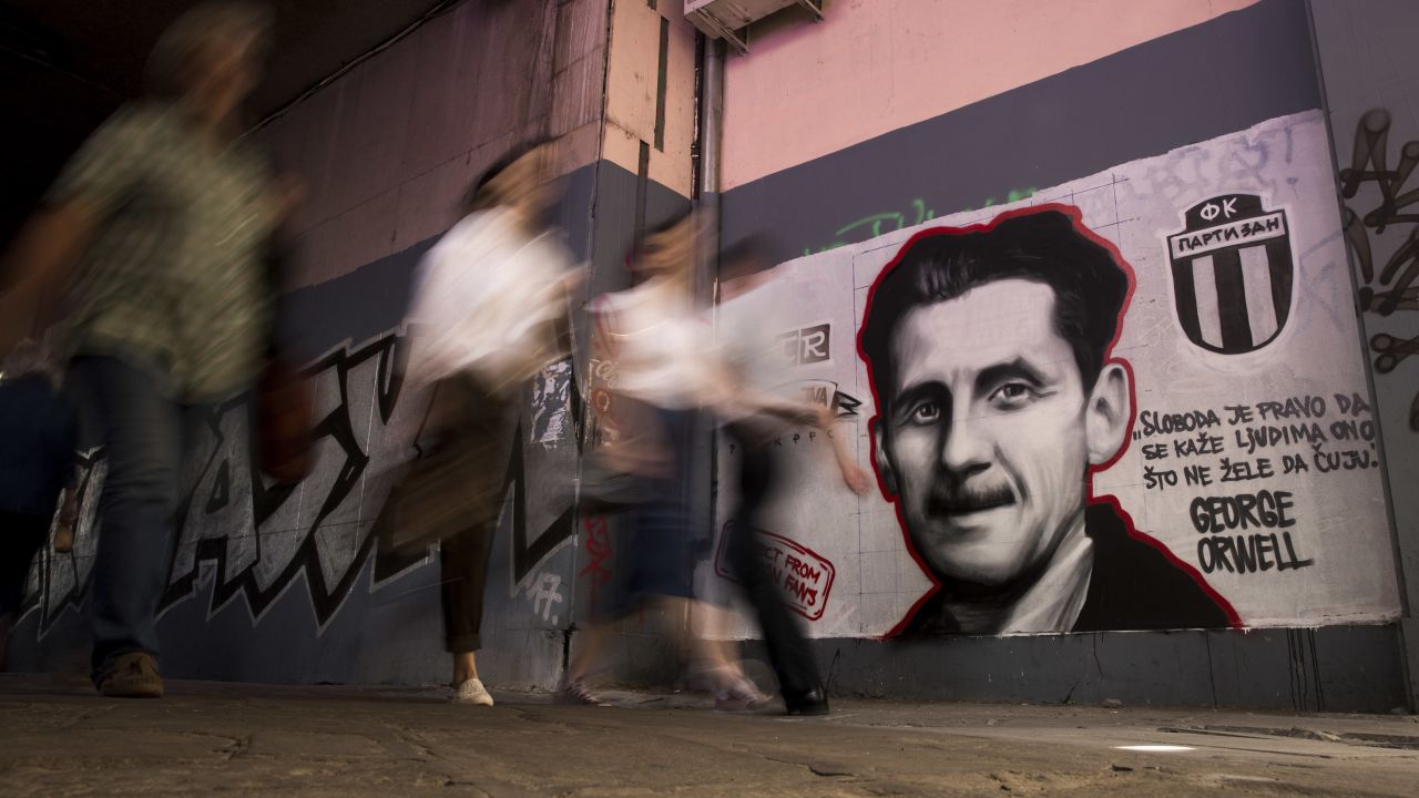 George Orwell mural
