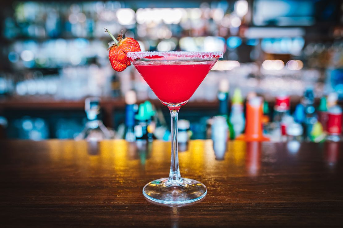 Savor a taste of spring with a strawberry martini, the perfect cocktail for the season.