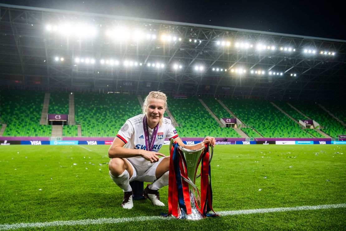 Hegerberg has won five Champions League titles with Lyon.