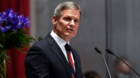 Tennessee Gov. Bill Lee, seen here at the state Capitol, signed into law a measure that dictates abortion-inducing drugs "may be provided only by a qualified physician," and not through the mail.