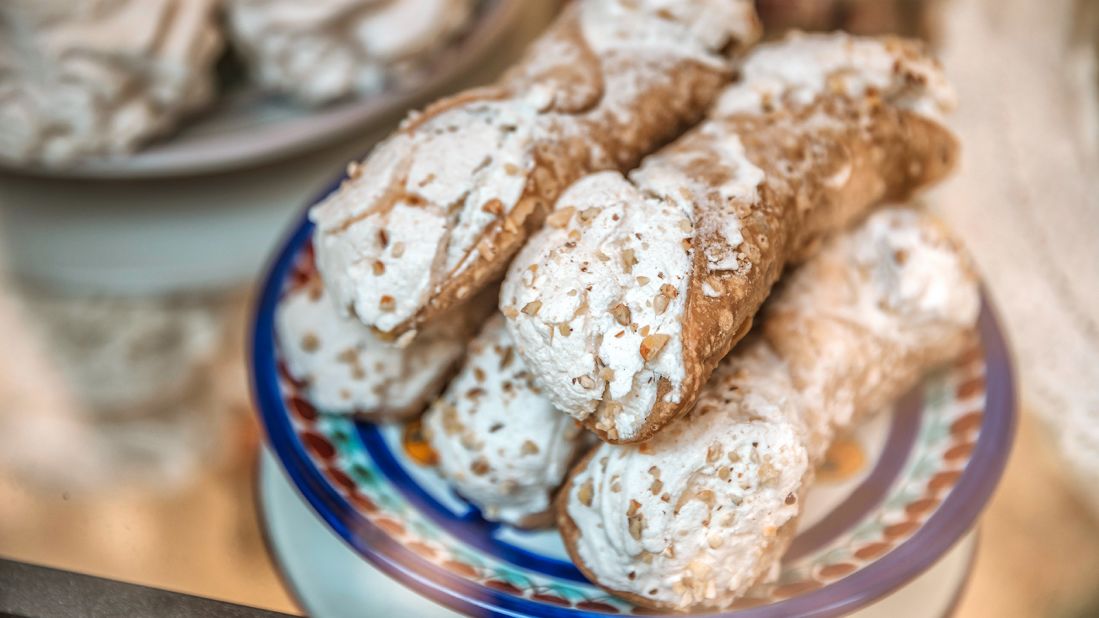 <strong>Irresistible treat: </strong>Cannolo, a tube-shaped shell of fried pastry dough filled with fresh ricotta, is one of Sicily's most famous pastries.<br />
