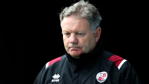 John Yems looks on prior to the EFL Trophy match between Gillingham and Crawley Town at Priestfield Stadium on September 8, 2020.