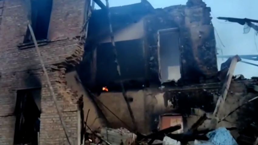 Bombed School Bilohorivka Ukraine