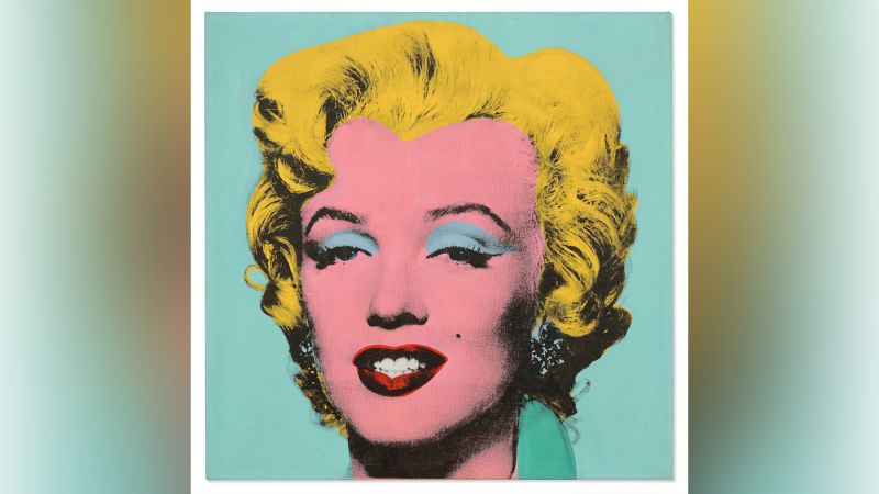 Andy Warhol's portrait of Marilyn Monroe fetches a record $195