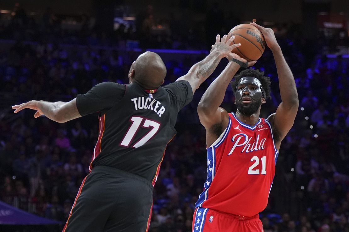 Embiid cleared concussion protocols shortly before Game 3 and has helped steady the ship for the Sixers.