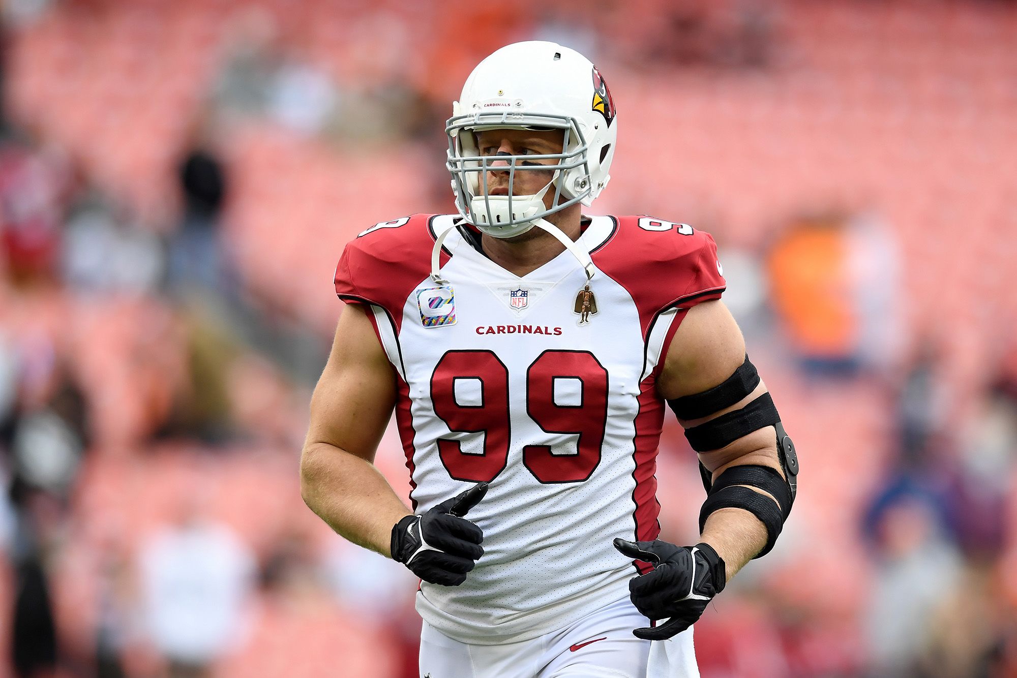 J.J. Watt is way too massive for this soccer jersey