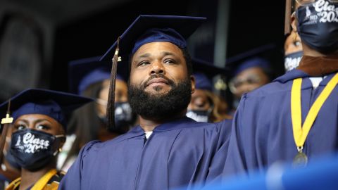 Anthony Anderson graduated from Howard University over the weekend. 