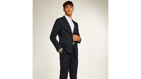 Topman Skinny-Fit Textured Suit Jacket