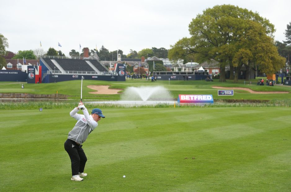 Lawlor tees off at the inaugural Golf for the Disabled (G4D) Tour, at the British Masters in May 2022, finishing fourth at The Belfry.