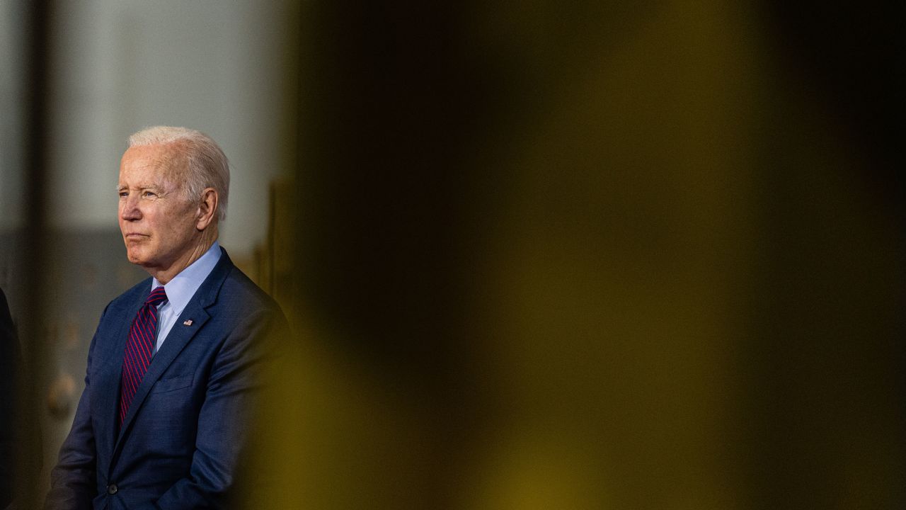President Joe Biden gave a speech at a metal manufacturer in Cincinnati, Ohio on May 6, about ramping up domestic production in an effort to reduce inflation and shortages caused in part by the pandemic.
