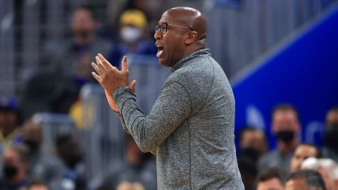Mike Brown coached the Warriors in the absence of Steve Kerr who tested positive for Covid-19. 
