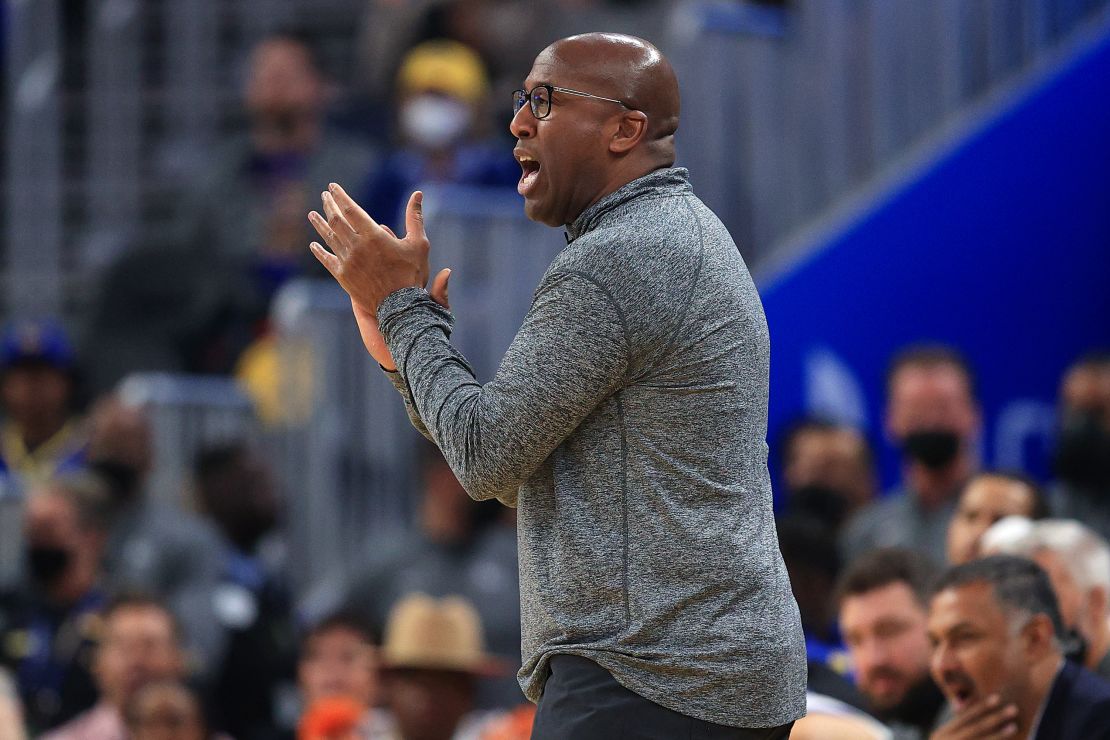 Mike Brown coached the Warriors in the absence of Steve Kerr who tested positive for Covid-19. 