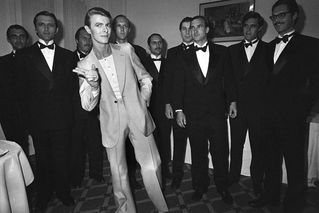 David Bowie at the 31th Cannes Film Festival in 1978.