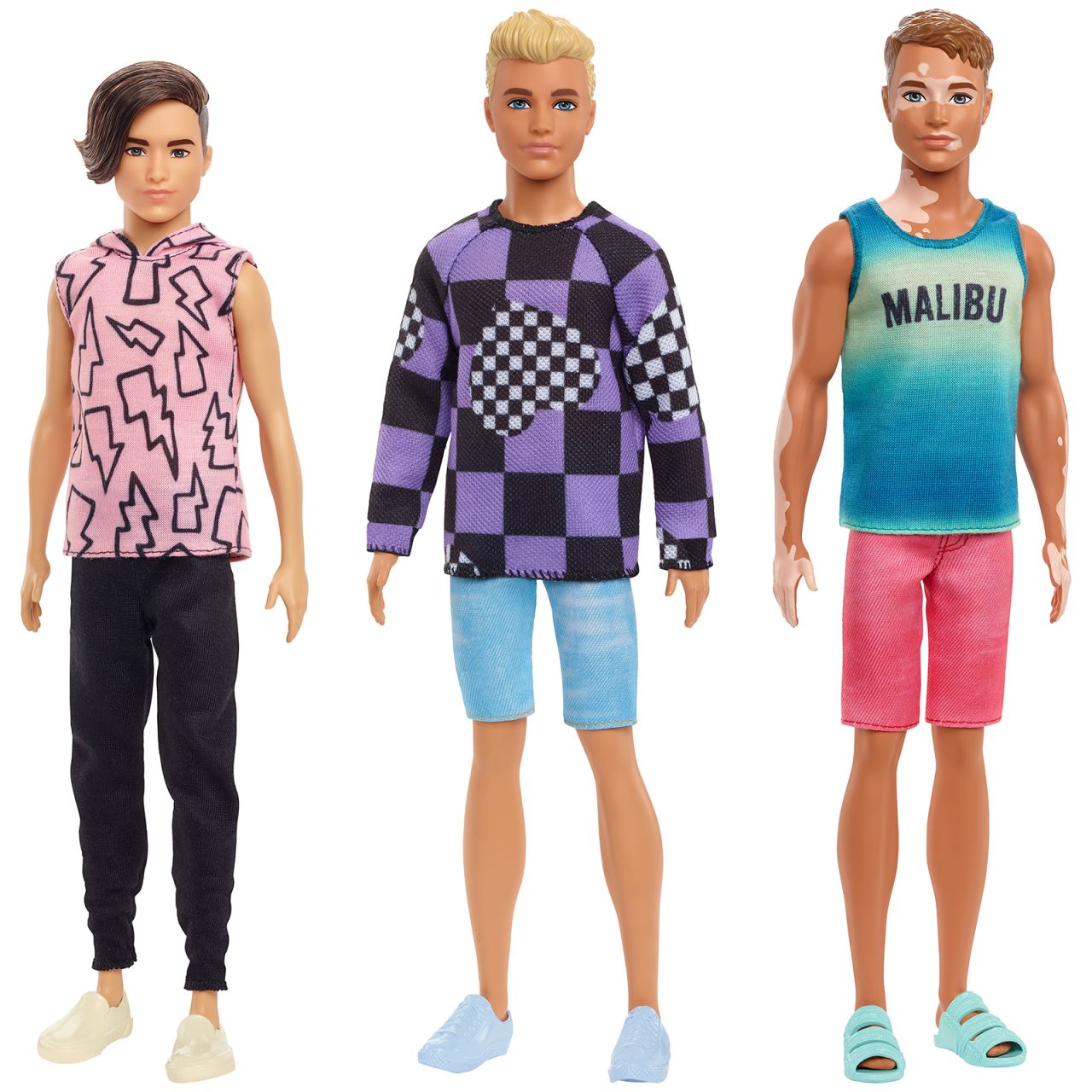 Male Barbie dolls will now be sold in less muscular body types.