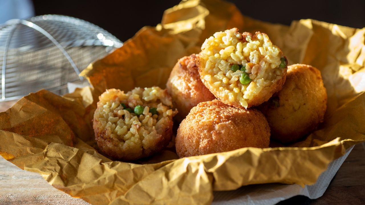 <strong>Arancini (Italy):</strong> Though these breaded fried rice balls in Sicily are a traditional food during the December feast of Santa Lucia, arancini are eaten year-round. 