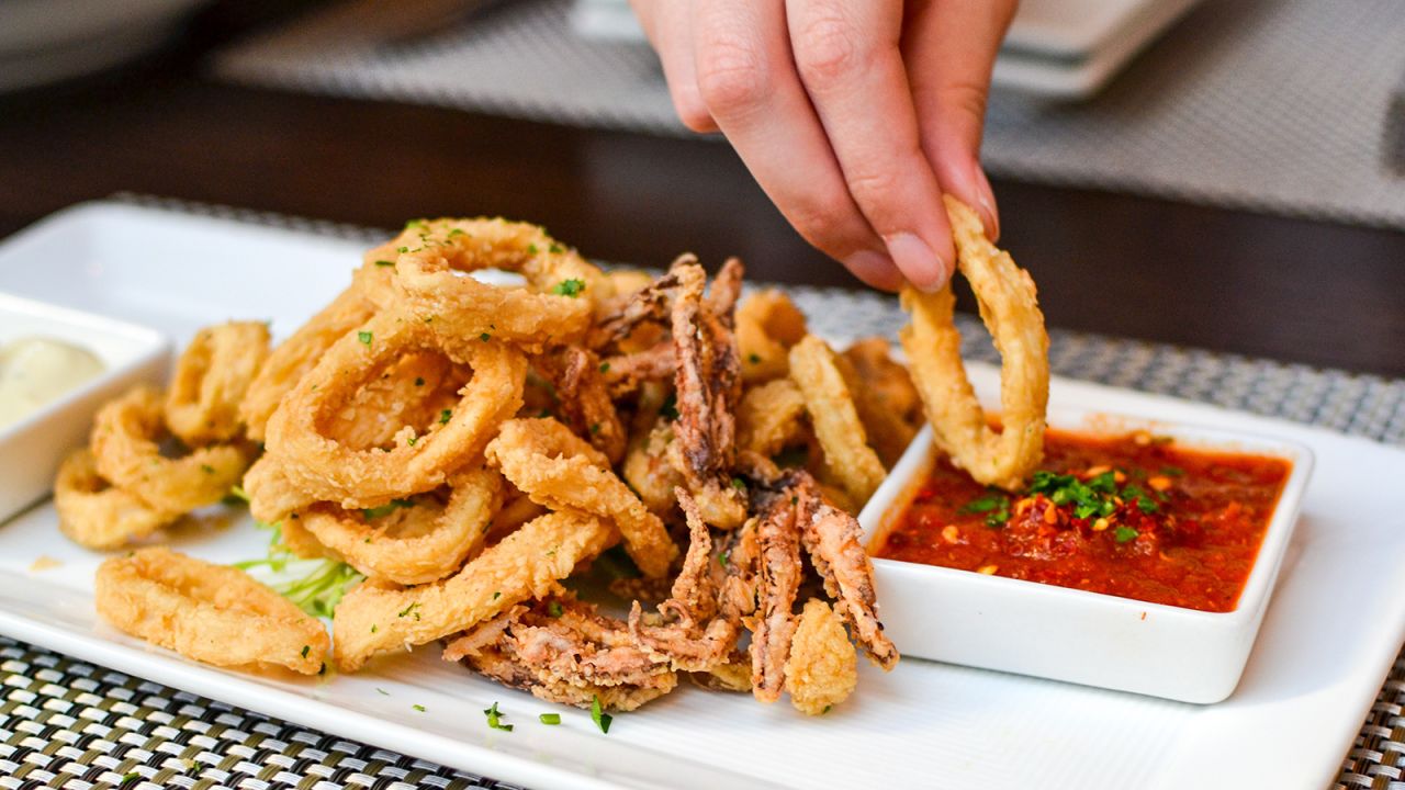 <strong>Calamari (Italy and Greece):</strong> Batter-fried or breaded, served with a lemon wedge and either marinara sauce or a creamy mayonnaise-based sauce, this dish has gone from a Greek and Italian coastal specialty to a mainstream appetizer. 
