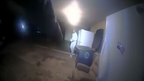 A screen grab of body camera footage from the Lawton Police Department posted on the City of Lawton's YouTube.