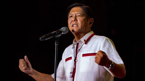 Marcos Jr., pictured on May 7