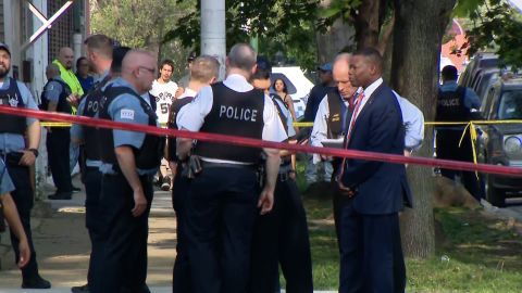Five people were shot dead in a Chicago neighborhood Tuesday, two in critical condition and one dead, according to the Chicago Police Department.