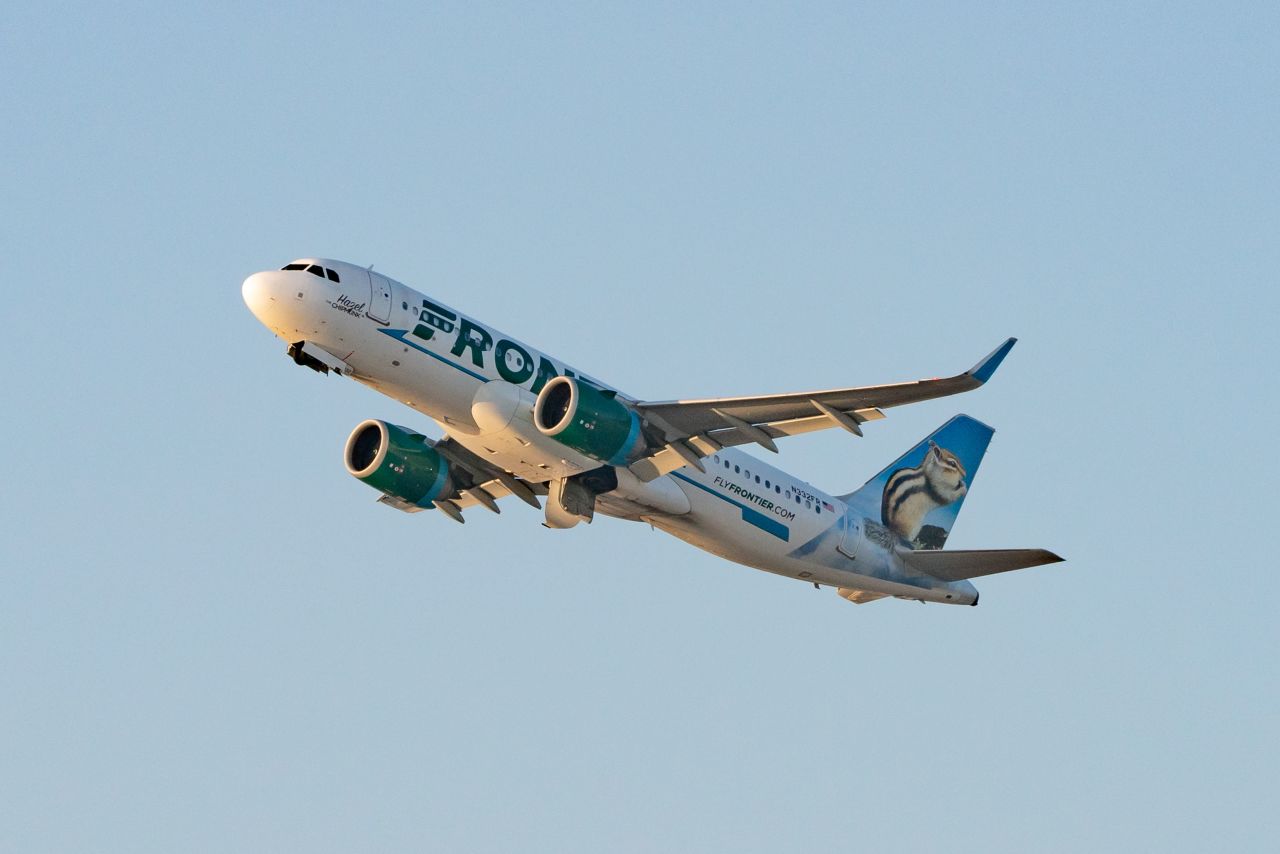 <strong>10. Frontier Airlines:</strong> The study examined how happy passengers were with aircraft, baggage, boarding, check-in, cost and fees, flight crew, in-flight services, reservations and food and beverage options.