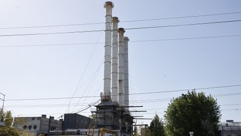 A facility of the Ukrainian Gas Transmission System Operator (GTSOU) in Kyiv, on May 11, 2022.