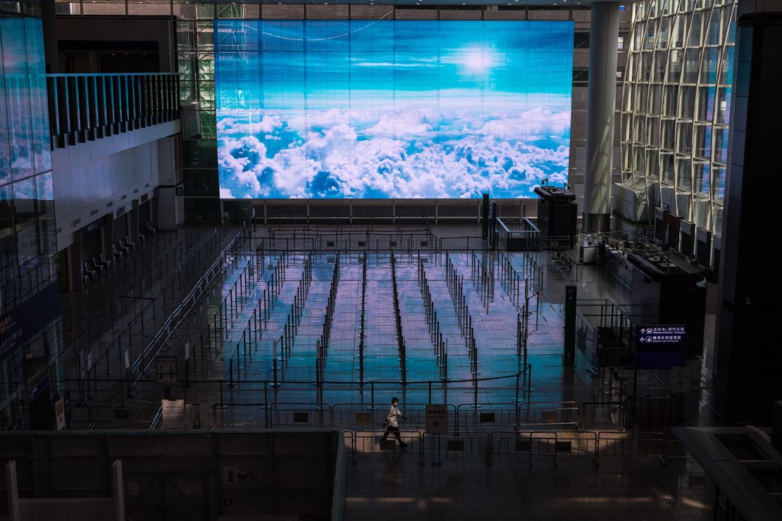 Once a major global hub, Hong Kong's airport traffic has decreased significantly during the pandemic.