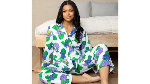 Printfresh Hydrangea Hideaway Long Sleep Set