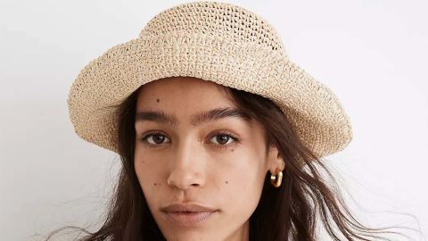 Madewell Straw Bucket Hat