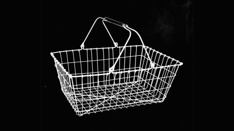 How people shopped before carts arrived.