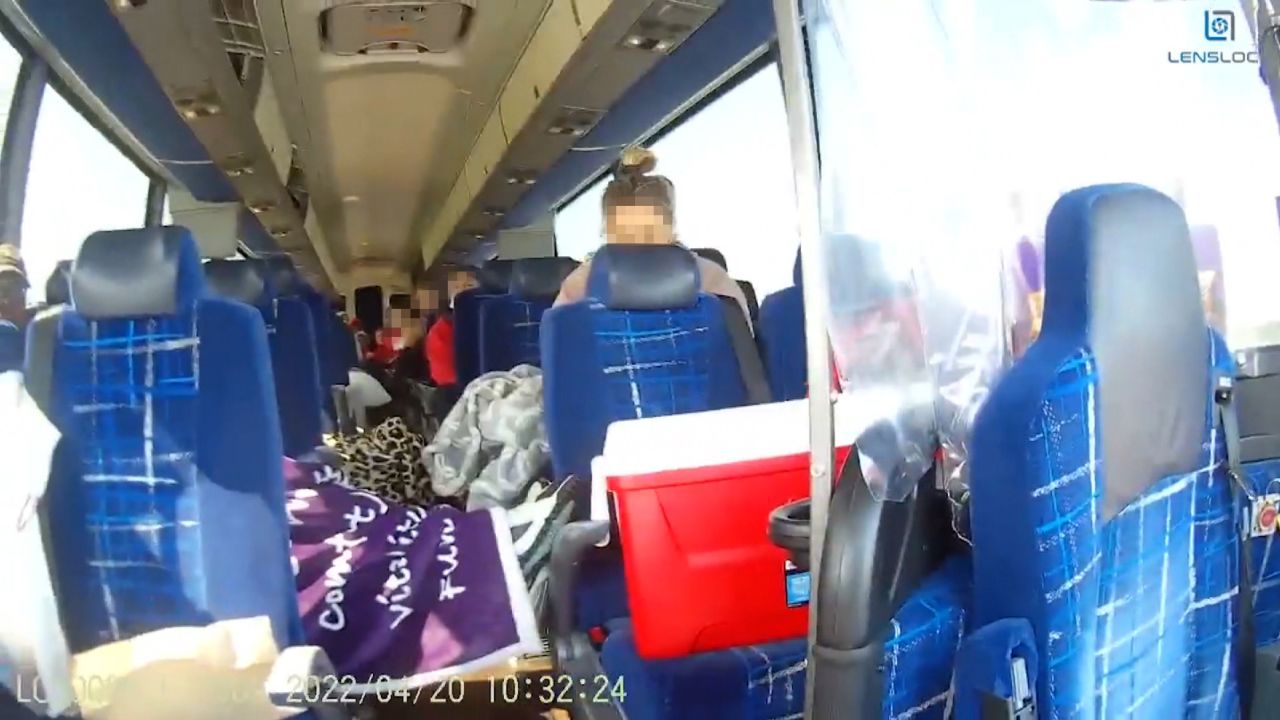 Body camera released by the Liberty County Sheriff's Office to CNN affiliate WJCL showed officers searching a bus transporting the Delaware State University Lacrosse team on April 20.