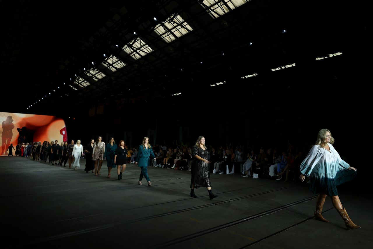 The six labels sent more than 80 looks down the runway at Thursday's show. 