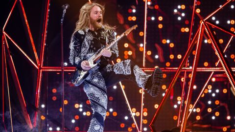 Sam Ryder, pictured here rehearsing in Turin, represents the UK's best chance of winning the contest in a generation.
